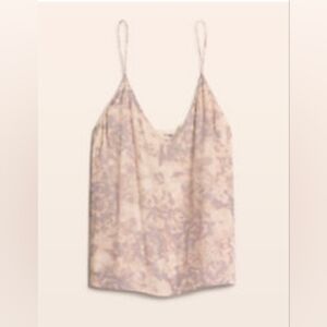 Aritzia Wilfred Free Boscono Floral Cream and Purple Camisole In Size xs